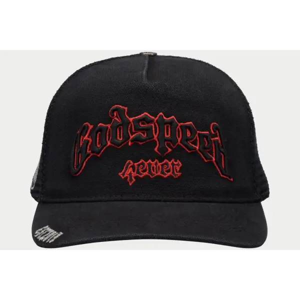 Godspeed 4ever vintage trucker hat - OSFA / BLACK - HATS