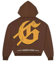Godspeed chrome liberty zip up hoodie - MEDIUM / BROWN - HOODIE