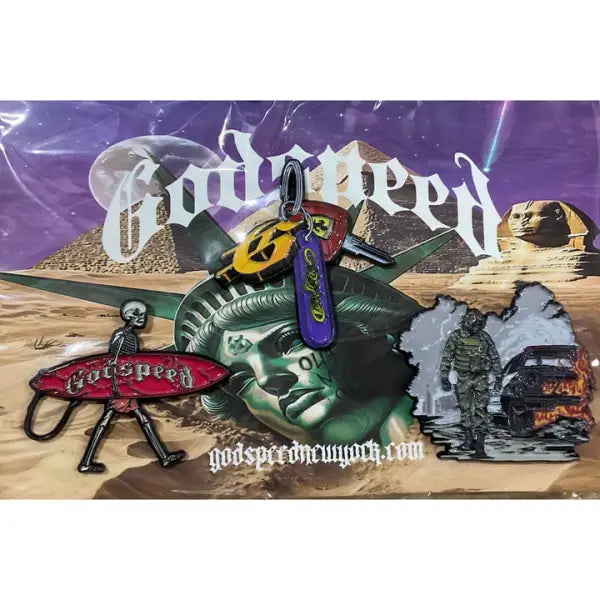 Godspeed ferrari key,surfboard pins - ACCESSORIES