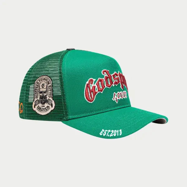 Godspeed forever trucker hat - OSFA / GREEN - HATS