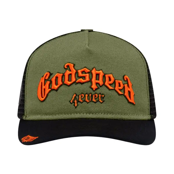 Godspeed forever trucker hat OSFA / OLIVE HATS