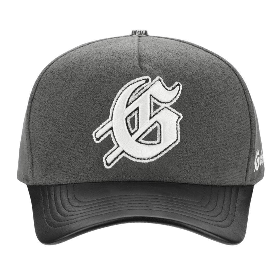 Godspeed insignia logo leather/suede snapback hat, - HATS - Cityswagusa.com