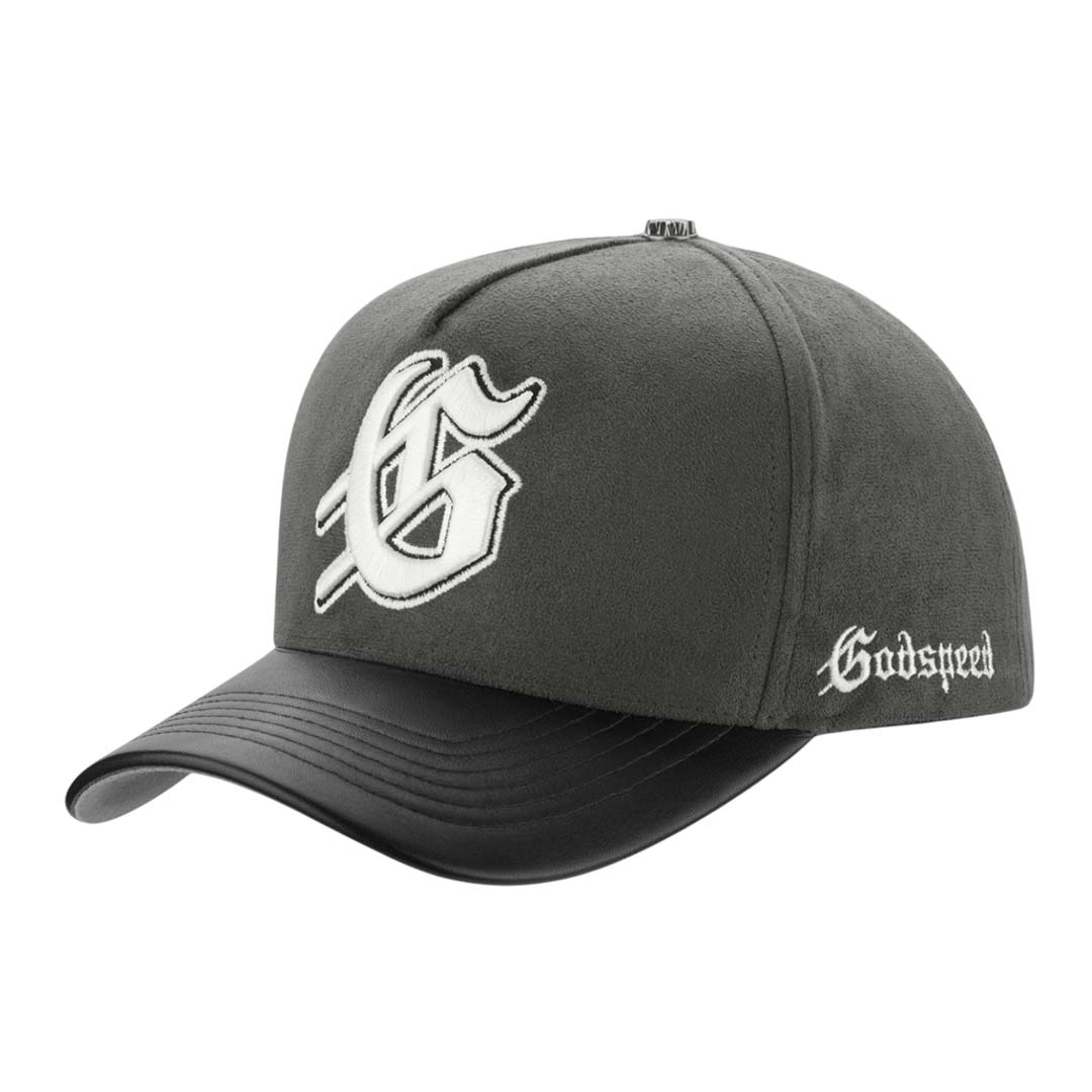 Godspeed insignia logo leather/suede snapback hat, - HATS - Cityswagusa.com
