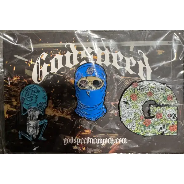 Godspeed mask,world,g pin - ACCESSORIES