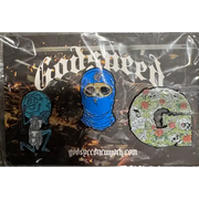 Godspeed mask,world,g pin - ACCESSORIES