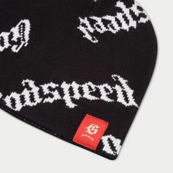 Godspeed og logo all overprint hat - OSFA / BLACK - HATS