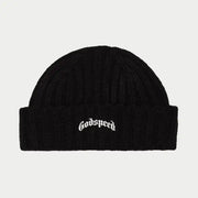 Godspeed og logo emblem beanie - OSFA / BLACK - HATS