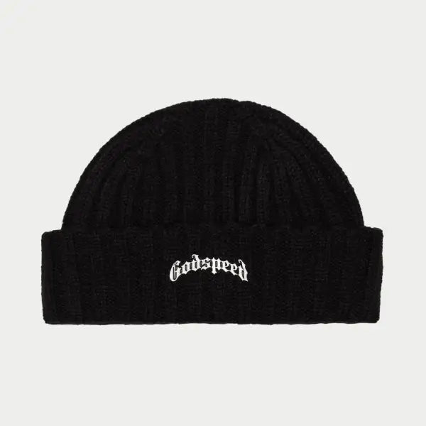 Godspeed og logo emblem beanie - OSFA / BLACK - HATS