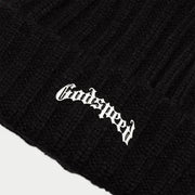 Godspeed og logo emblem beanie - OSFA / BLACK - HATS