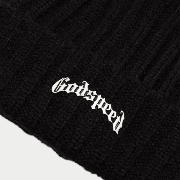 Godspeed og logo emblem beanie - OSFA / BLACK - HATS