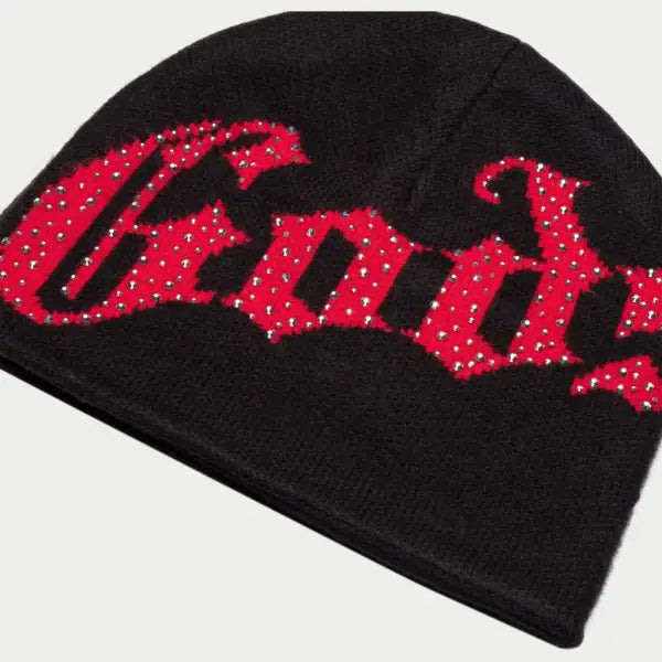 Godspeed og logo studded beanie - OSFA / BLACK - HATS