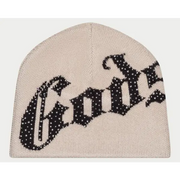 Godspeed og logo studded beanie - OSFA / TAN - HATS