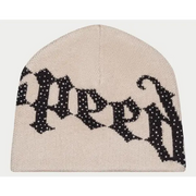 Godspeed og logo studded beanie - OSFA / TAN - HATS
