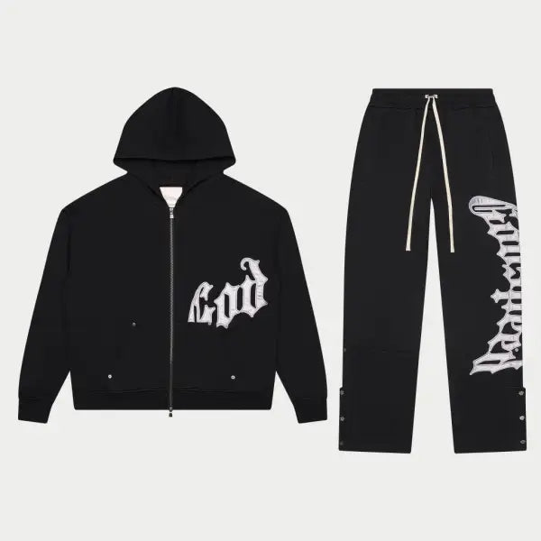 Godspeed og logo sweatsuit v2 - XS / BLACK - SWEATSUITS