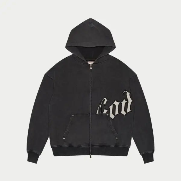 Godspeed og logo wash black sweatsuit v2 - SWEATSUITS