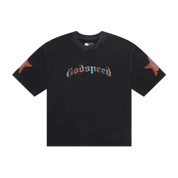 Godspeed pastel cowboy t-shirt - MEDIUM / CHARCOAL - T-SHIRT