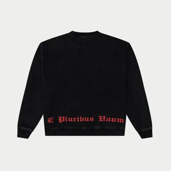 Godspeed R.O.M.E black wash crewneck sweatshirt - SWEATSHIRTS