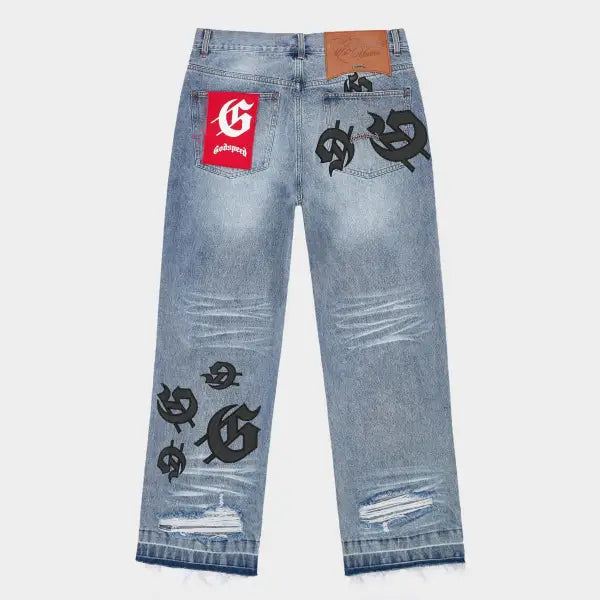 Godspeed scattered gs logo denim - DENIM