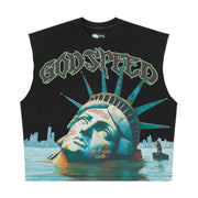 Godspeed sunken liberty cutoff sleeves t-shirt - T - SHIRT - Cityswagusa.com