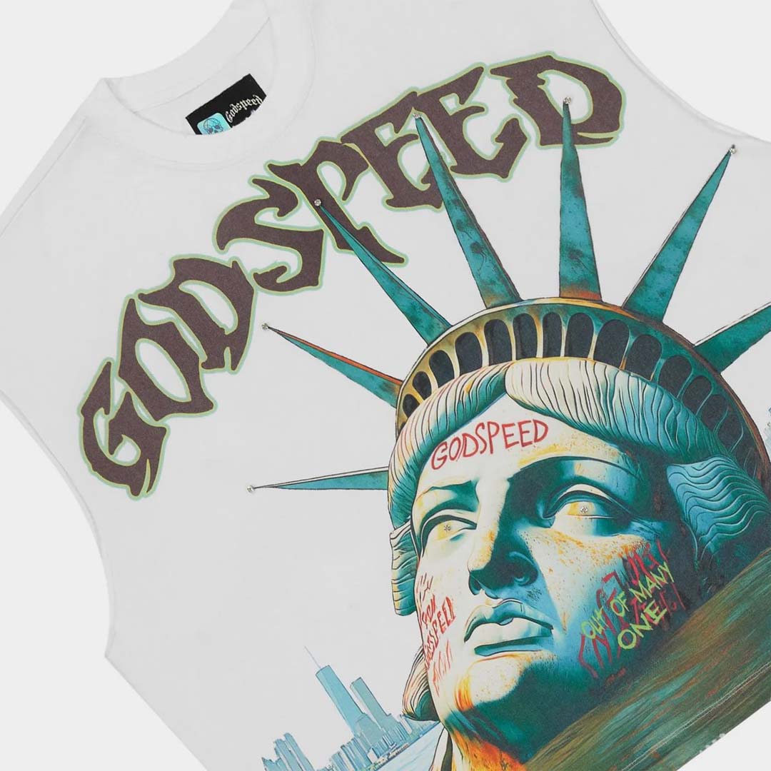 Godspeed sunken liberty cutoff sleeves t-shirt - T - SHIRT - Cityswagusa.com
