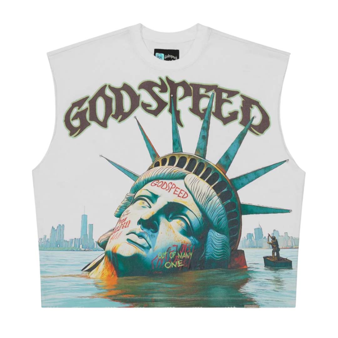Godspeed sunken liberty cutoff sleeves t-shirt - T - SHIRT - Cityswagusa.com