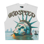 Godspeed sunken liberty cutoff sleeves t-shirt - T - SHIRT - Cityswagusa.com