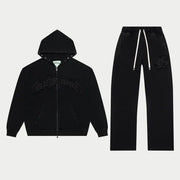Godspeed symmetric studded sweat suit - SMALL / BLACK - SWEATSUITS