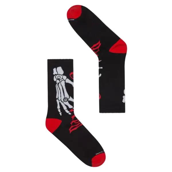 Godspeed ten toes down sock OSFA / BLACK T SHIRT