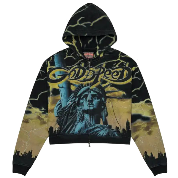 Godspeed voltage zip up hoodie - HOODIE