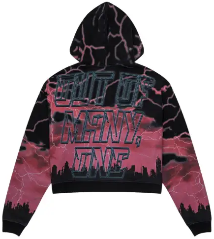 Godspeed voltage zip up hoodie - MEDIUM / RED - HOODIE