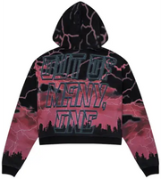 Godspeed voltage zip up hoodie - MEDIUM / RED - HOODIE