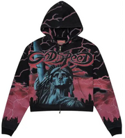 Godspeed voltage zip up hoodie - MEDIUM / RED - HOODIE