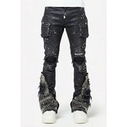 Guapi black coffin arc waxed denim - 30W/34L / BLACK - DENIM