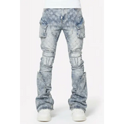 Guapi black coffin arc waxed denim - 30W/34L / BLUE - DENIM