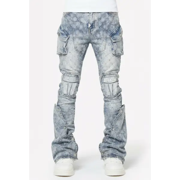 Guapi black coffin arc waxed denim - 30W/34L / BLUE - DENIM