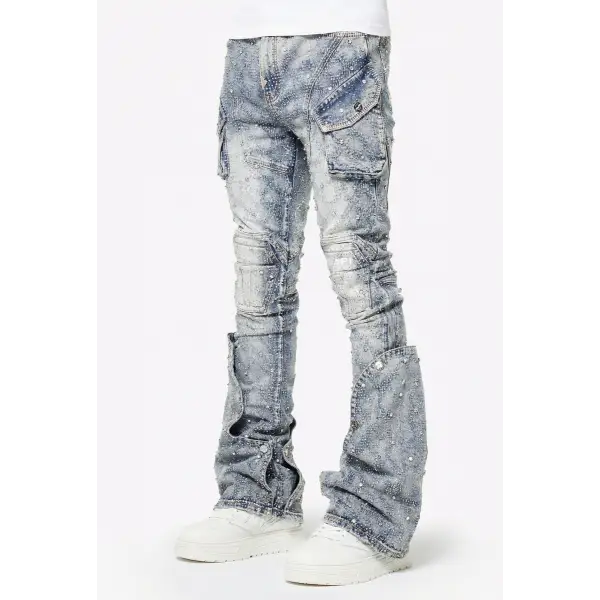 Guapi black coffin arc waxed denim - DENIM