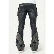 Guapi black coffin arc waxed denim - DENIM