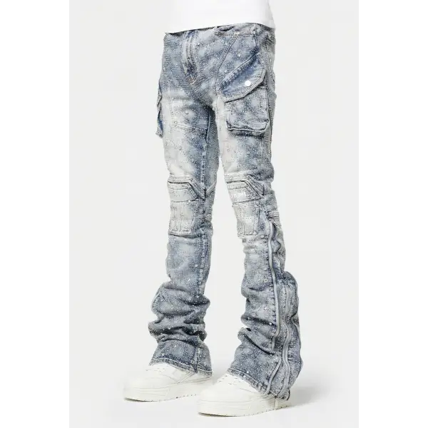 Guapi black coffin arc waxed denim - DENIM