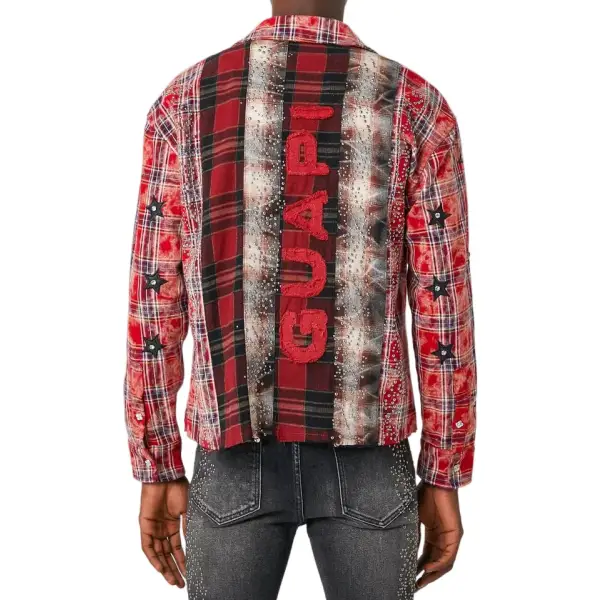 Guapi blood red patch flannel - SHIRT L/S