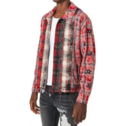 Guapi blood red patch flannel - SHIRT L/S