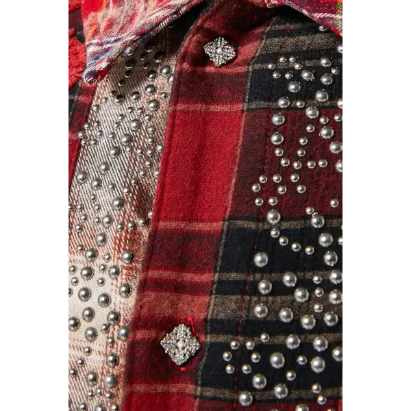 Guapi blood red patch flannel - SHIRT L/S