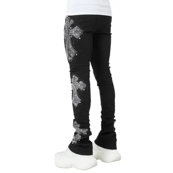 Guapi vintage distressed cross denim - DENIM