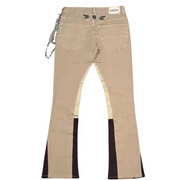 Gunziini detailed chain studded stacked denim - DENIM