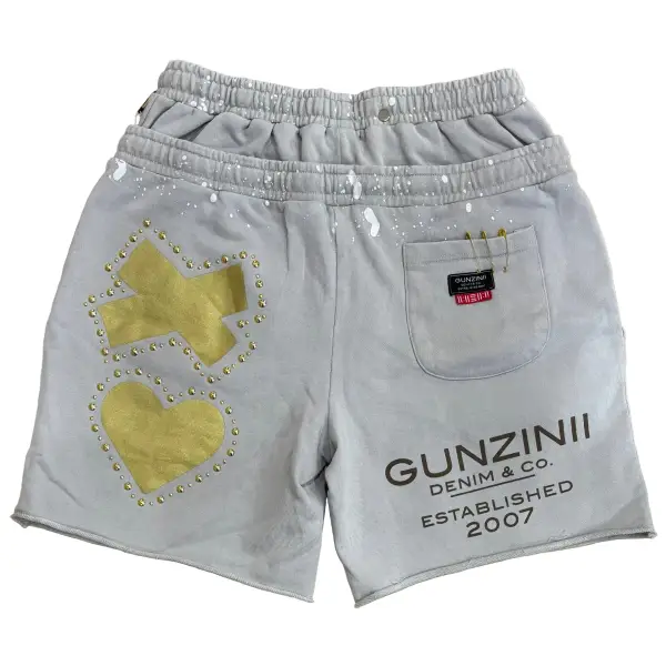 Gunzini cropped studded short - SHORTS