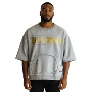 Gunzini cropped studded t-shirt - XS / H.GRY - T-SHIRT