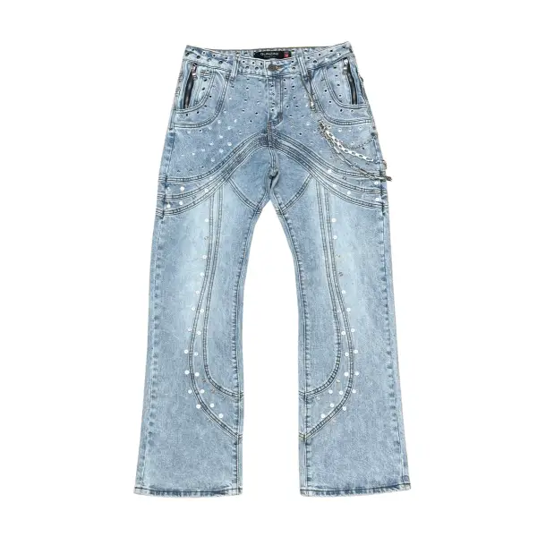 Gunzinii detailed baggy jean - DENIM