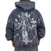 Gwest complicated rhinestone hoodie - HOODIE