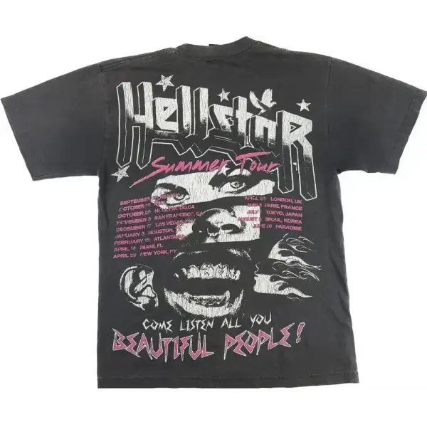 Hellstar beautiful people t-shirt - LARGE / BLACK - T-SHIRT