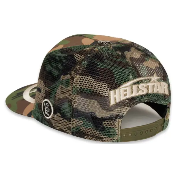 Hellstar big logo camo trucker hat - OSFA / CAMO - HATS