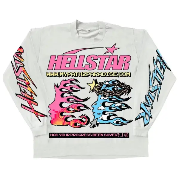 Hellstar pixels long sleeve t-shirt - T-SHIRT